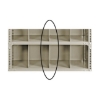 Supplywise bolted shelving shelf divider, similar to the Spode beige painted steel shelf divider for bolted shelving units.