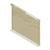 Supply Wise bolted shelving shelf divider, similar to the Palian beige steel shelf divider for bolted shelving, 22.8 x 38.1 cm.