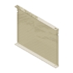 Supply Wise bolted shelving shelf divider, similar to the Palian beige steel shelf divider for bolted shelving, 22.8 x 38.1 cm.