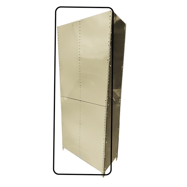 Supplywise bolted shelving panel, similar to the Spode beige painted steel back panel for bolted shelving, 990 x 914 mm.