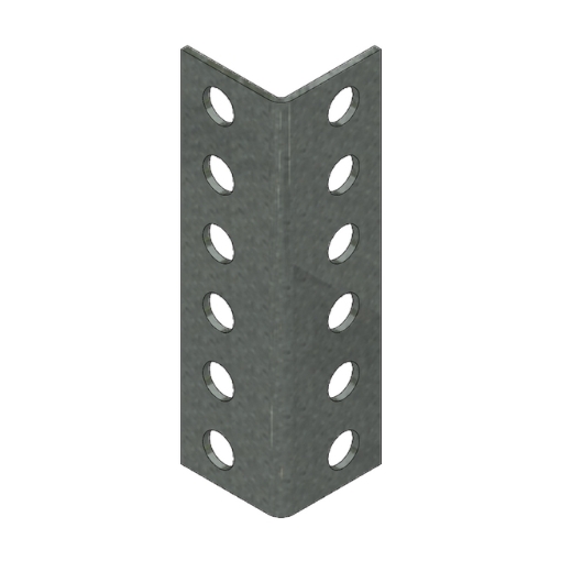 Supplywise steel upright similar to the Castor And Ladder galvanised steel upright splice for extending bolted shelving.