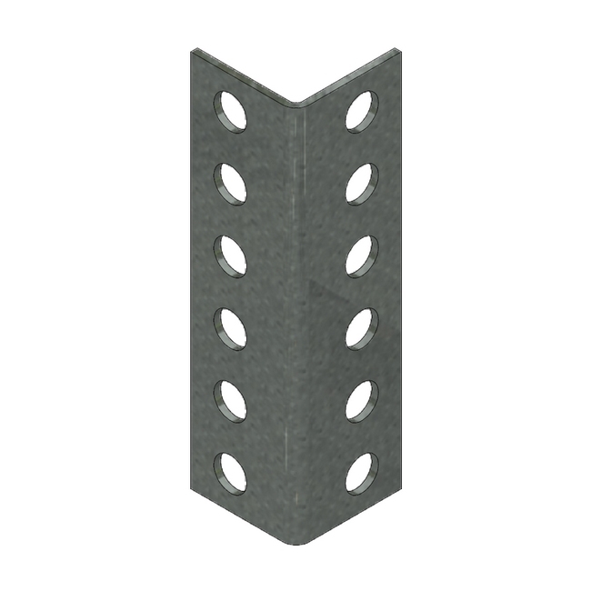 Supplywise steel upright similar to the Castor And Ladder galvanised steel upright splice for extending bolted shelving.