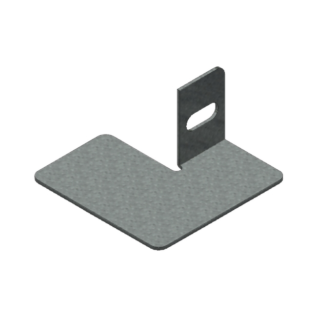 Supplywise bolted shelving foot, similar to the Linvar galvanised steel foot for bolted shelving, 80x80mm, 0.40kg.