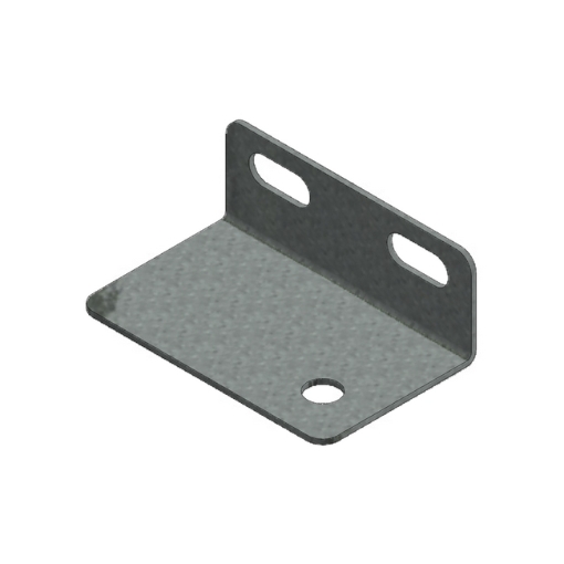 Supplywise bolted shelving foot, similar to the Universal Storage Solutions galvanised steel foot for bolted shelving, 80x50mm, 0.20kg.