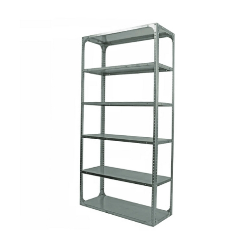 Supplywise bolt on shelving similar to the Storequip galvanised steel bolted shelving unit with 6 adjustable shelves.