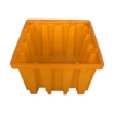 Supplywise's IBC spill containment pallet similar to the Chamberlains black and yellow polyethylene ibc spill pallet, 1300l capacity, 4-way entry.