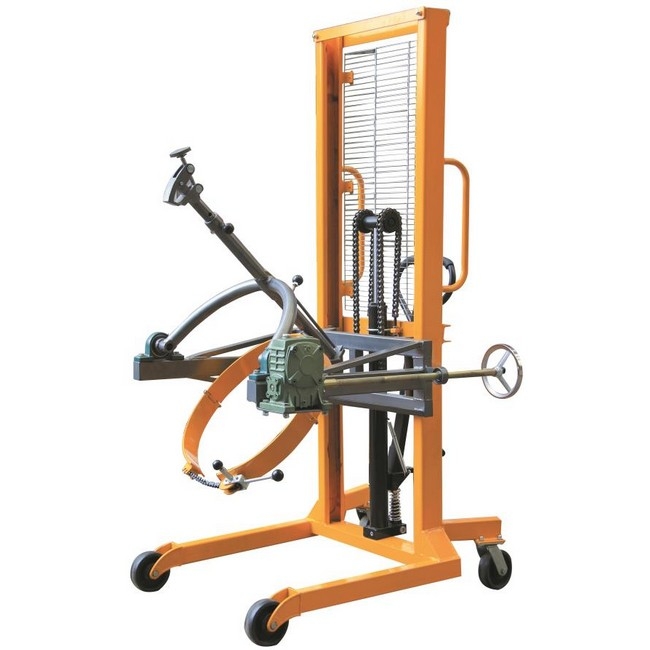 Supplywise Heavy Duty Drum Rotator similar to the Castor And Ladder black and yellow steel drum lifter rotator with 450kg capacity.