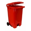 Supply Wise 240L foot pedal bin similar to the Castor And Ladder red 240l foot-operated pedal bin with wheels, made of durable plastic.