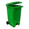 Supply Wise 240L foot pedal bin similar to the Builders Warehouse green 240l foot-operated pedal bin with wheels for indoor/outdoor use.