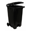 Supply Wise 240L foot pedal bin similar to the Leroy Merlin black 240l foot-operated pedal bin with wheels for indoor/outdoor use.
