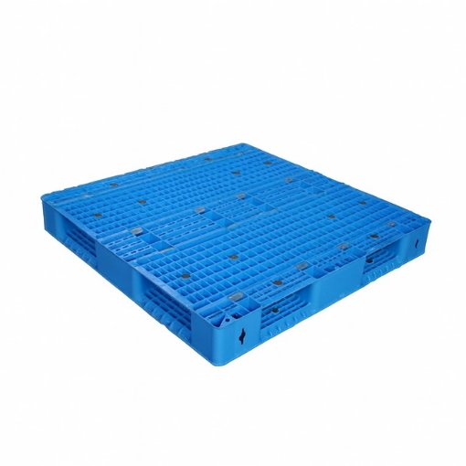 Supplywise heavy duty plastic pallet similar to the Caslad blue heavy-duty plastic pallet, 120x120x15 cm, 4-way entry, 27.5kg.
