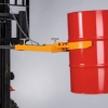 Supplywise's Steel Drum Handling Equipment similar to the Cashbuild yellow steel drum lifter for forklifts, 680kg capacity, 250l drums.