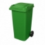120l-wheelie-bin-msj-0120 Supplywise 120L green wheelie bin similar to the Leroy Merlin 120l green plastic wheelie bin with 2 wheels and hinged lid.