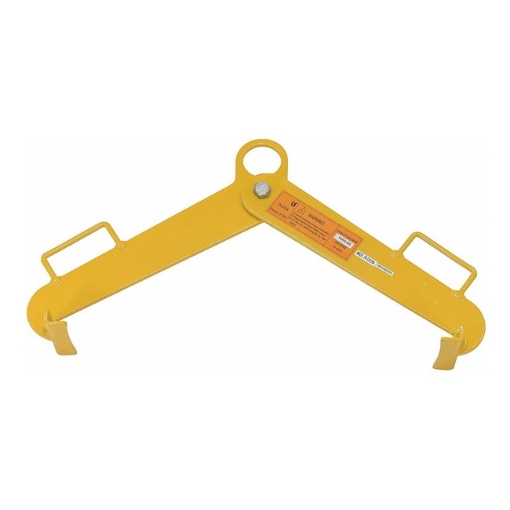 Supplywise heavy duty drum handling clamp similar to the Sa Ladder yellow steel drum handling clamp, double-sided, 500kg capacity.