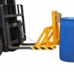 Supply Wise Drum Handling Equipment similar to the Builders Warehouse yellow steel drum grab for single drum, max load 360kg, 930x670x850mm.