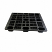 Supplywise light duty plastic pallet similar to the Chamberlains black plastic pallet, light duty, nestable, 120x100x13.5 cm, 4-way entry.