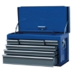 Supply Wise 6-drawer steel tool chest similar to the Chamberlains blue 6-drawer steel tool chest with foam-lined drawers.
