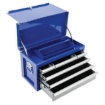Supplywise 6-drawer steel tool chest similar to the Chamberlains blue 6-drawer steel tool chest with foam-lined drawers.