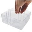 Supply Wise clear plastic drawer dividers for small parts cabinets similar to the Mica clear plastic drawer dividers 133 x 50 mm, pack of five