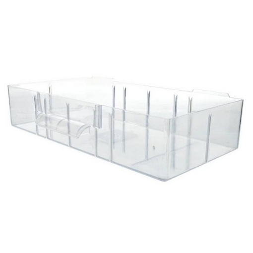 Supplywise impact-resistant transparent polypropylene parts drawer similar to the Cashbuild impact-resistant transparent parts organiser drawer 280×140×59mm
