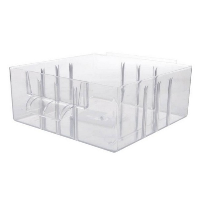 Supplywise medium polypropylene parts organiser drawer similar to the Trojan Trolley medium transparent polypropylene parts drawer, natural finish