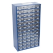 Supplywise 60 drawer small parts organiser similar to the Caslad 60-drawer transparent parts organiser with steel case
