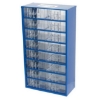 Supply Wise 16-drawer small parts storage cabinet similar to the Builders Warehouse steel parts organiser with 16 transparent drawers.