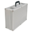 Supply Wise heavy-duty aluminium tool case for mobile engineers similar to the Castor And Ladder silver aluminium tool case with 17 pockets and reinforced edges.
