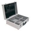 Supplywise heavy-duty aluminium tool case for mobile engineers similar to the Castor And Ladder silver aluminium tool case with 17 pockets and reinforced edges.