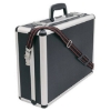 Supply Wise lockable aluminium tool case for engineers similar to the Caslad lockable black aluminium tool case with 17-pocket lid and strap