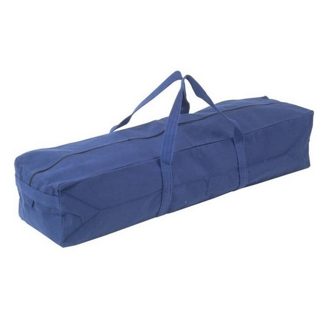 Supplywise water-resistant canvas tool bag for tradespeople similar to the Linvar blue water-resistant canvas tool holdall, 74 x 18 x 19 cm.