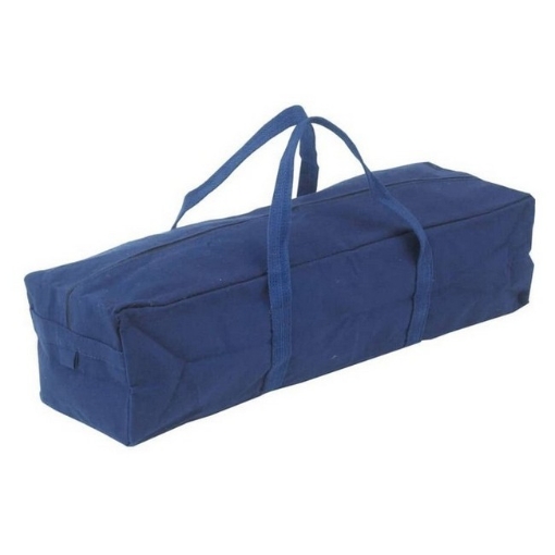 Supplywise water-resistant canvas tool bag for electricians and plumbers similar to the Game blue water-resistant canvas 24in tool holdall with carrying handles