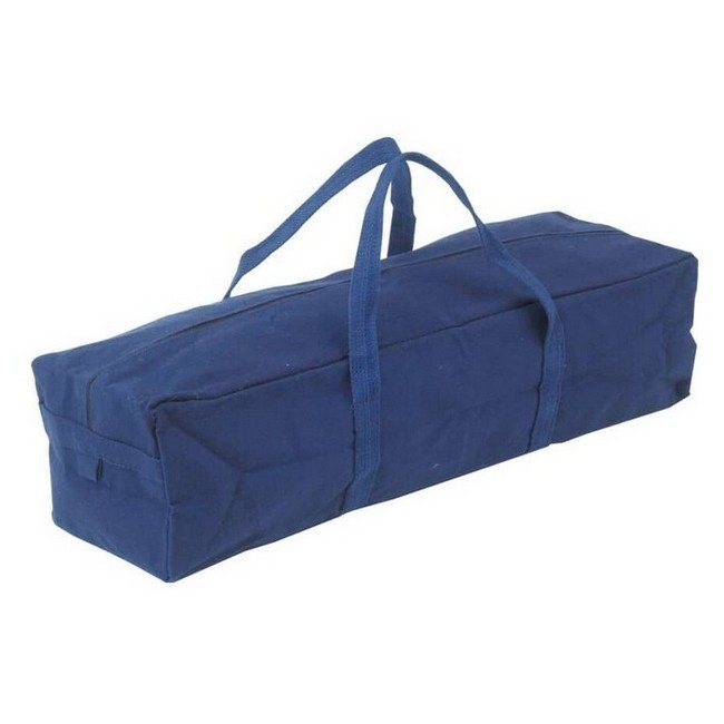 Supplywise water-resistant canvas tool bag for electricians and plumbers similar to the Game blue water-resistant canvas 24in tool holdall with carrying handles