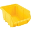 Supplywise stackable hanging small parts storage bin with label holder similar to the Linvar yellow stackable hanging small parts bin with moulded label slot