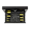 Supply Wise's 67 piece lockable tool kit in metal chest similar to the Leroy Merlin 67-piece chrome vanadium tool kit in lockable black metal chest