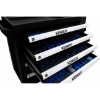 Supply Wise 155-piece roller cabinet tool set similar to the Caslad black 6-drawer steel roller tool cabinet with 155-piece set