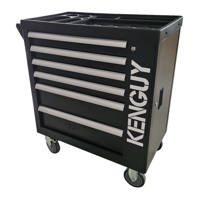 Supplywise 155-piece roller cabinet tool set similar to the Caslad black 6-drawer steel roller tool cabinet with 155-piece set