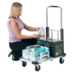 Supplywise's folding aluminium platform trolley 150kg capacity similar to the Mica folding aluminium trolley 150kg capacity, silver, compact