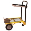 Supply Wise folding sack truck 80kg capacity similar to the Buco folding steel trolley with 80kg capacity, black and yellow.