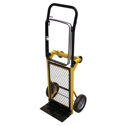 Supplywise folding sack truck 80kg capacity similar to the Buco folding steel trolley with 80kg capacity, black and yellow.