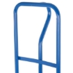 Supplywise's 200kg sack truck with pneumatic wheels similar to the Cashbuild blue p-handle sack truck with pneumatic wheels, 200kg capacity.