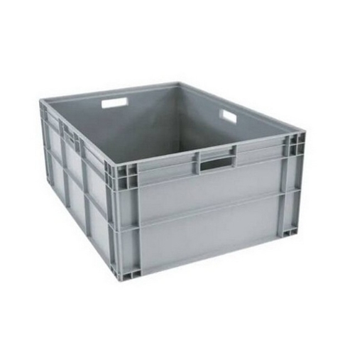 Supplywise 127 litre stackable euro container grey similar to the Castor And Ladder grey 127l stackable euro container with ergonomic handles.