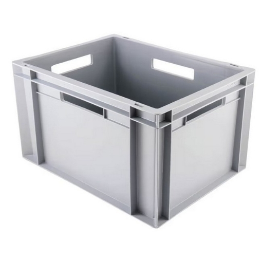 Supplywise 20L stackable euro container for warehouse storage similar to the Chamberlains grey 20l stackable plastic euro container with ergonomic handles