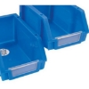 Supplywise's louvre panel bin label holder clear plastic for storage bins similar to the Sa Ladder clear louvre panel label holder pack of 5 for 3a/4/5 bins