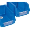 Supplywise's louvre panel bin label holder clear plastic for storage bins similar to the Sa Ladder clear louvre panel label holder pack of 5 for 3a/4/5 bins