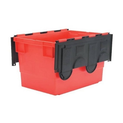 Supplywise heavy-duty 68 litre euro container with lid similar to the Makro red and black 68l heavy-duty euro container with lid.