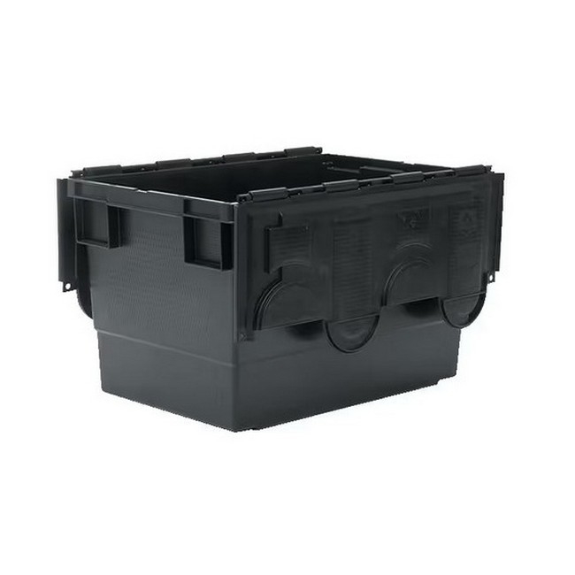 Supplywise heavy-duty nestable euro container 68L similar to the Leroy Merlin black 68l heavy-duty nestable euro container with lid