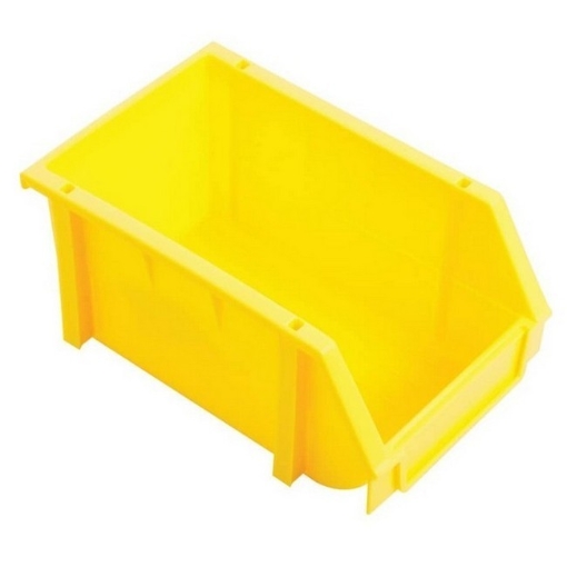 Supplywise plastic louvre panel storage bins similar to the Game yellow interlocking stackable plastic louvre panel bin