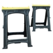 Supply Wise portable folding sawhorse 100kg capacity similar to the Leroy Merlin pair of foldable plastic sawhorses, non-slip, 100kg capacity