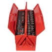 Supply Wise's 45-piece mechanics tool kit similar to the Chamberlains 45-piece red steel cantilever mechanics tool kit.
